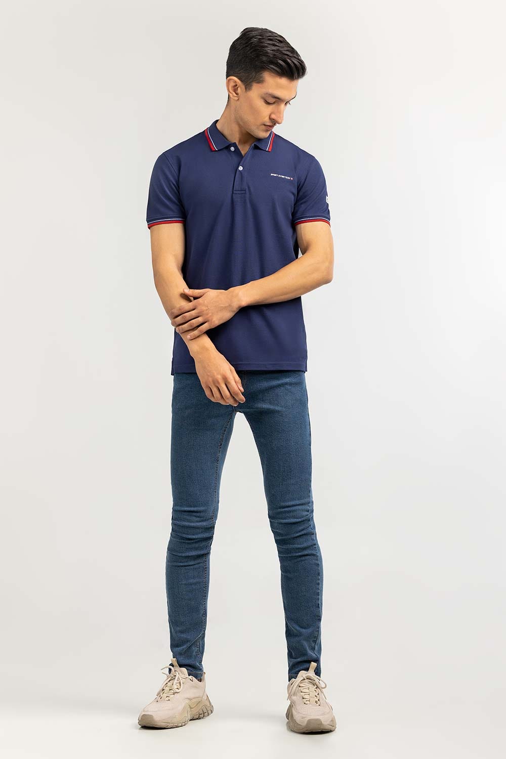 Saphir Blue Sports Polo PKP-SP-133
