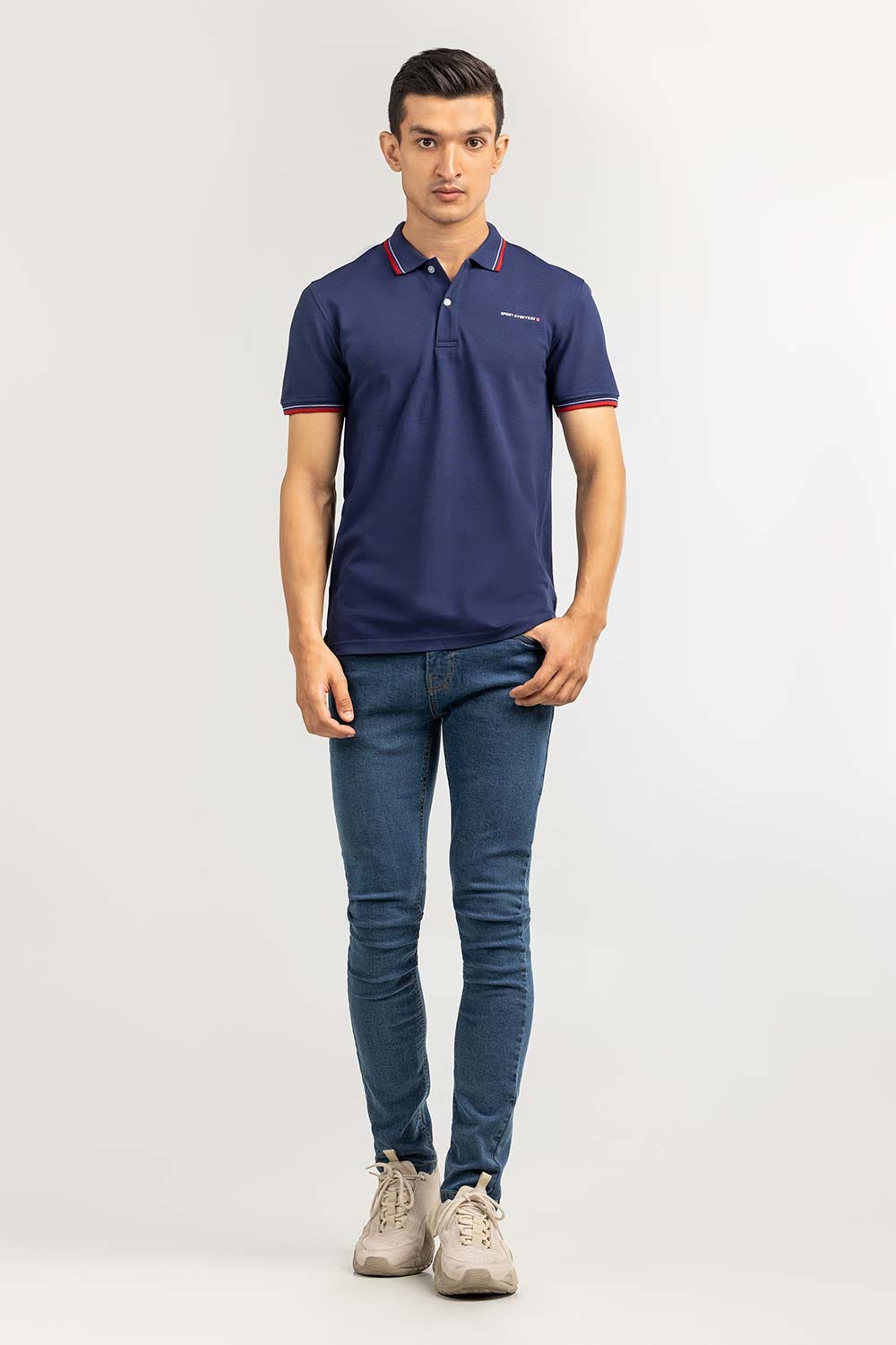 Saphir Blue Sports Polo PKP-SP-133