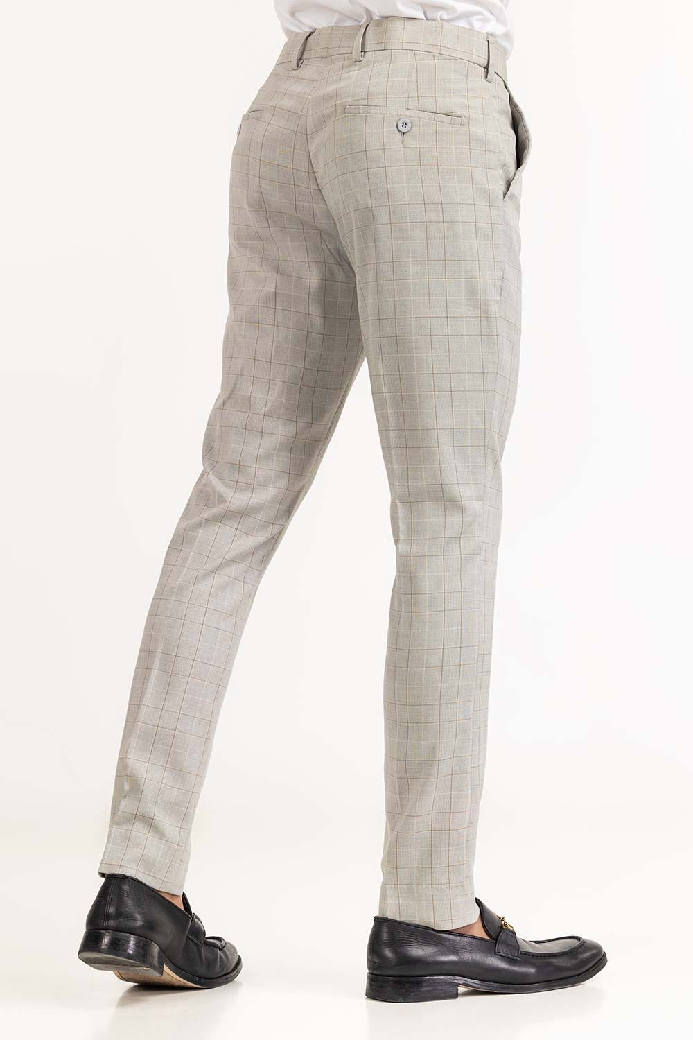 Silver Grey Basic Formal Trouser MN-TR-FM23-014