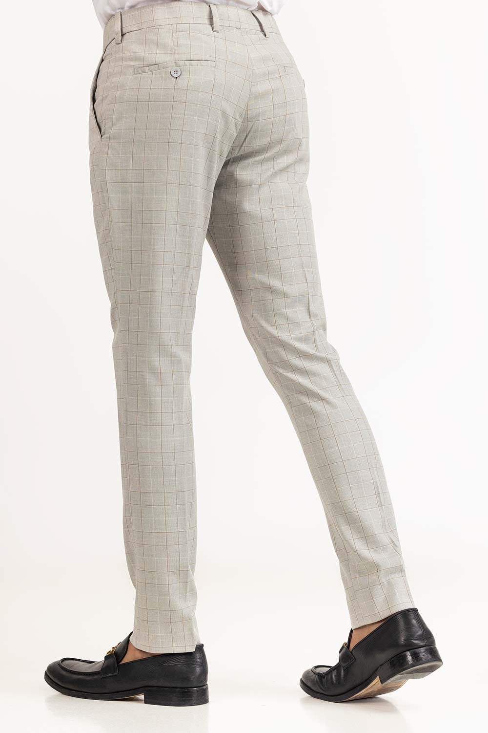 Silver Grey Basic Formal Trouser MN-TR-FM23-014