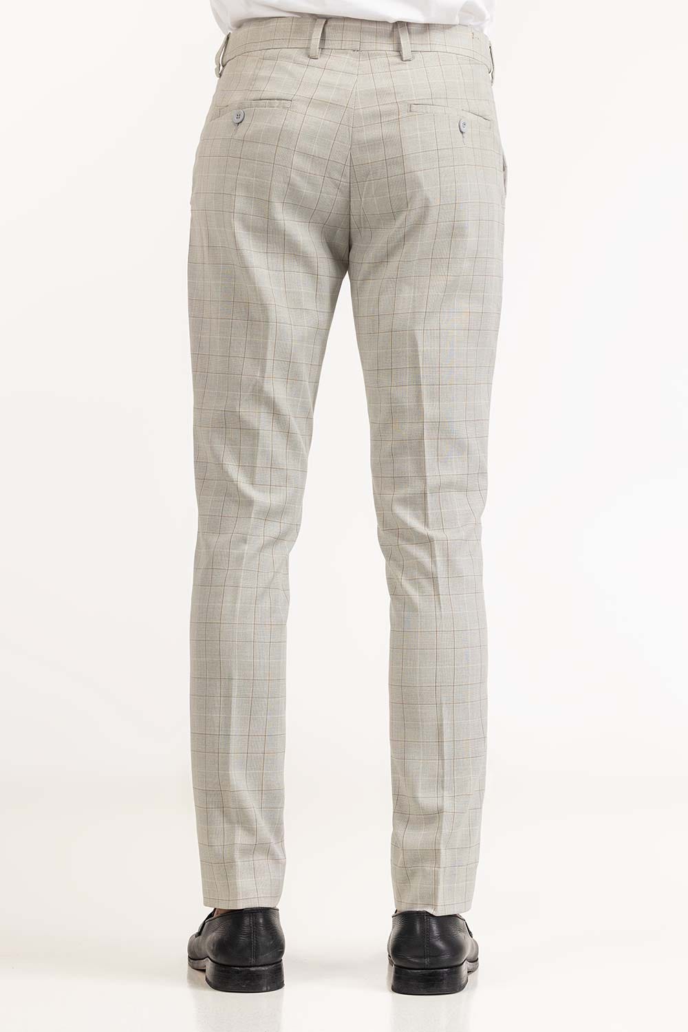 Silver Grey Basic Formal Trouser MN-TR-FM23-014