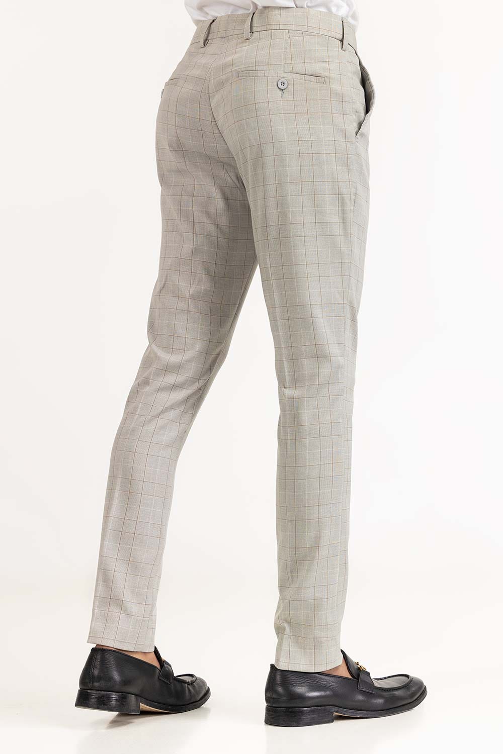 Silver Grey Basic Formal Trouser MN-TR-FM23-014