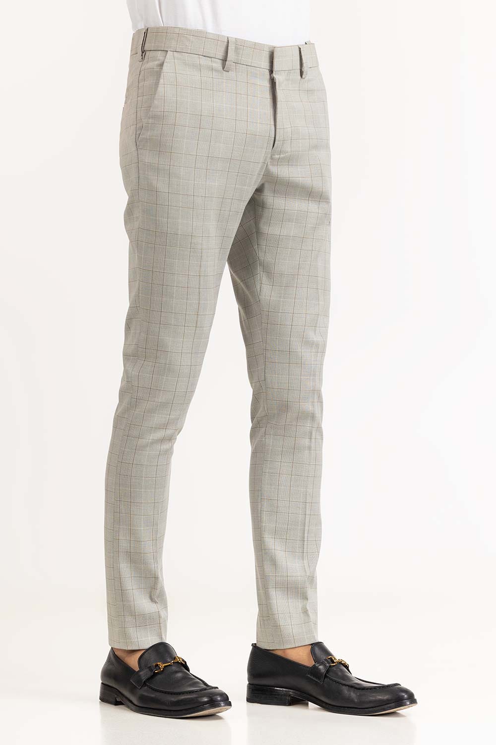 Silver Grey Basic Formal Trouser MN-TR-FM23-014
