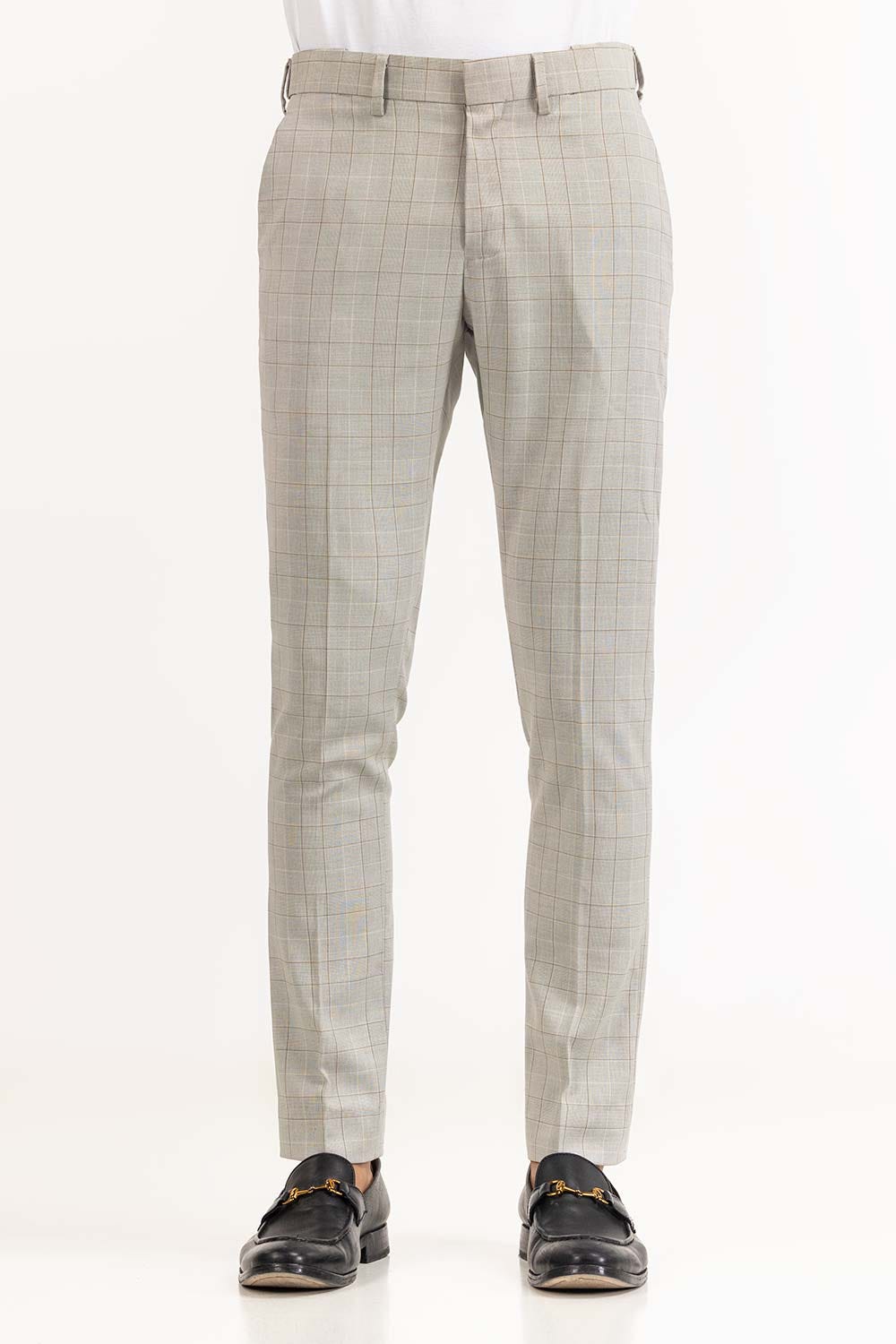 Silver Grey Basic Formal Trouser MN-TR-FM23-014