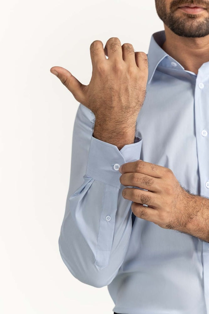 Sky Blue Formal Shirt MN-FS-PD24-006