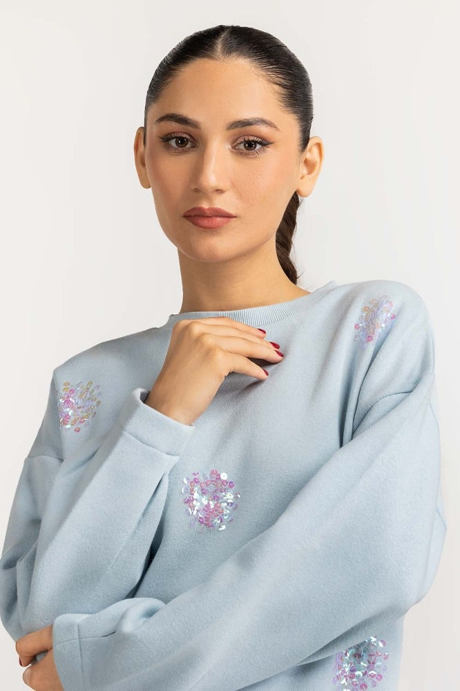 Sky Knitted Sweatshirt WM-SWS-WS23-010