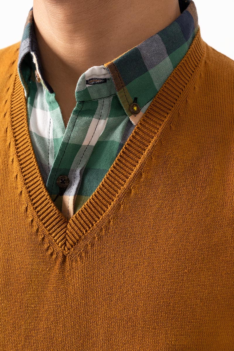 CAMEL SLEEVELESS SWEATER SL-SWT-D18-01