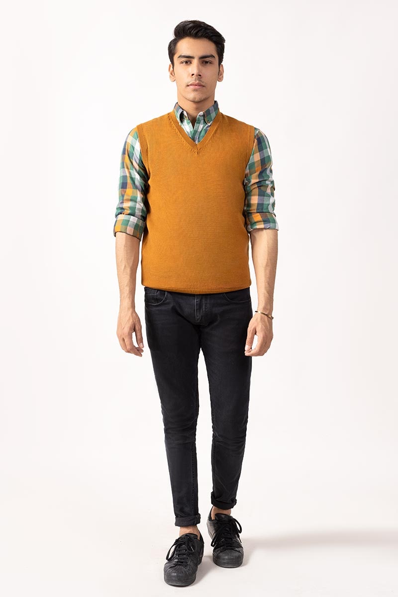 CAMEL SLEEVELESS SWEATER SL-SWT-D18-01