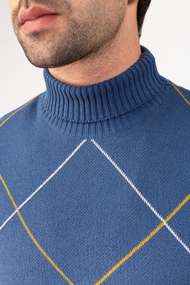 Indigo Sleeveless Fashion Sweater SL-SWT-FD-20-01