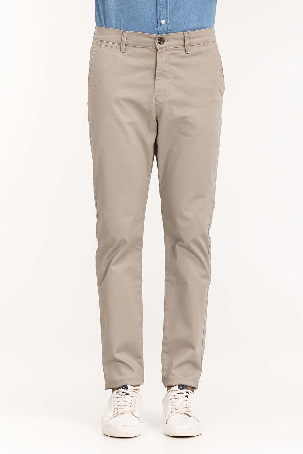 Slate Grey Basic Dyed Khaki Pant TR-KHPD22-049