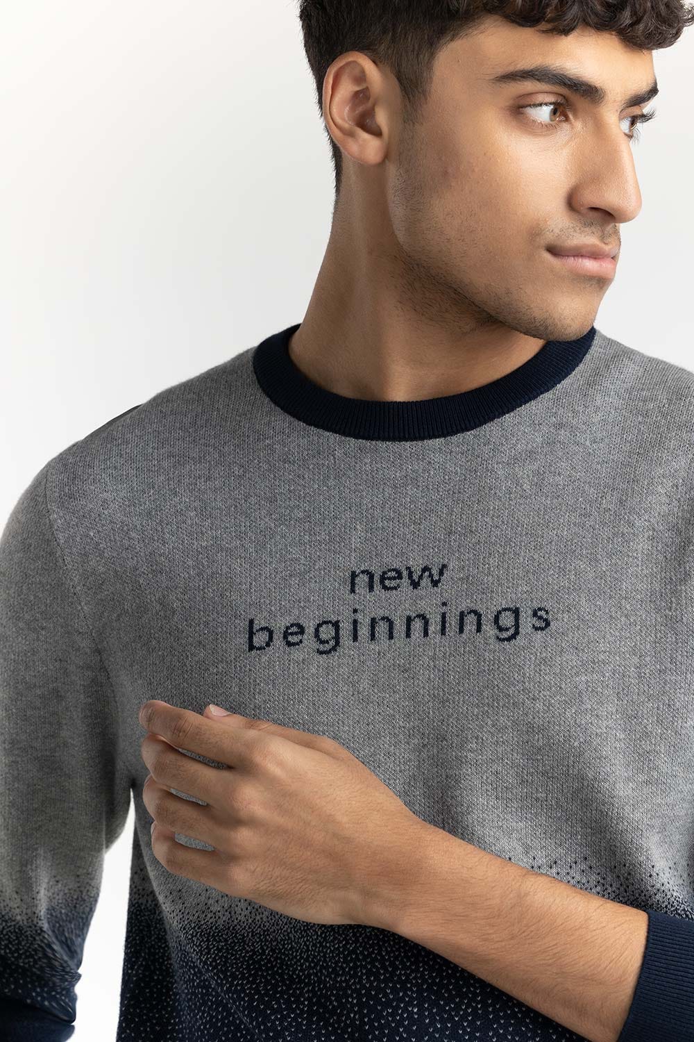 Slogan Sweater 224-111-047