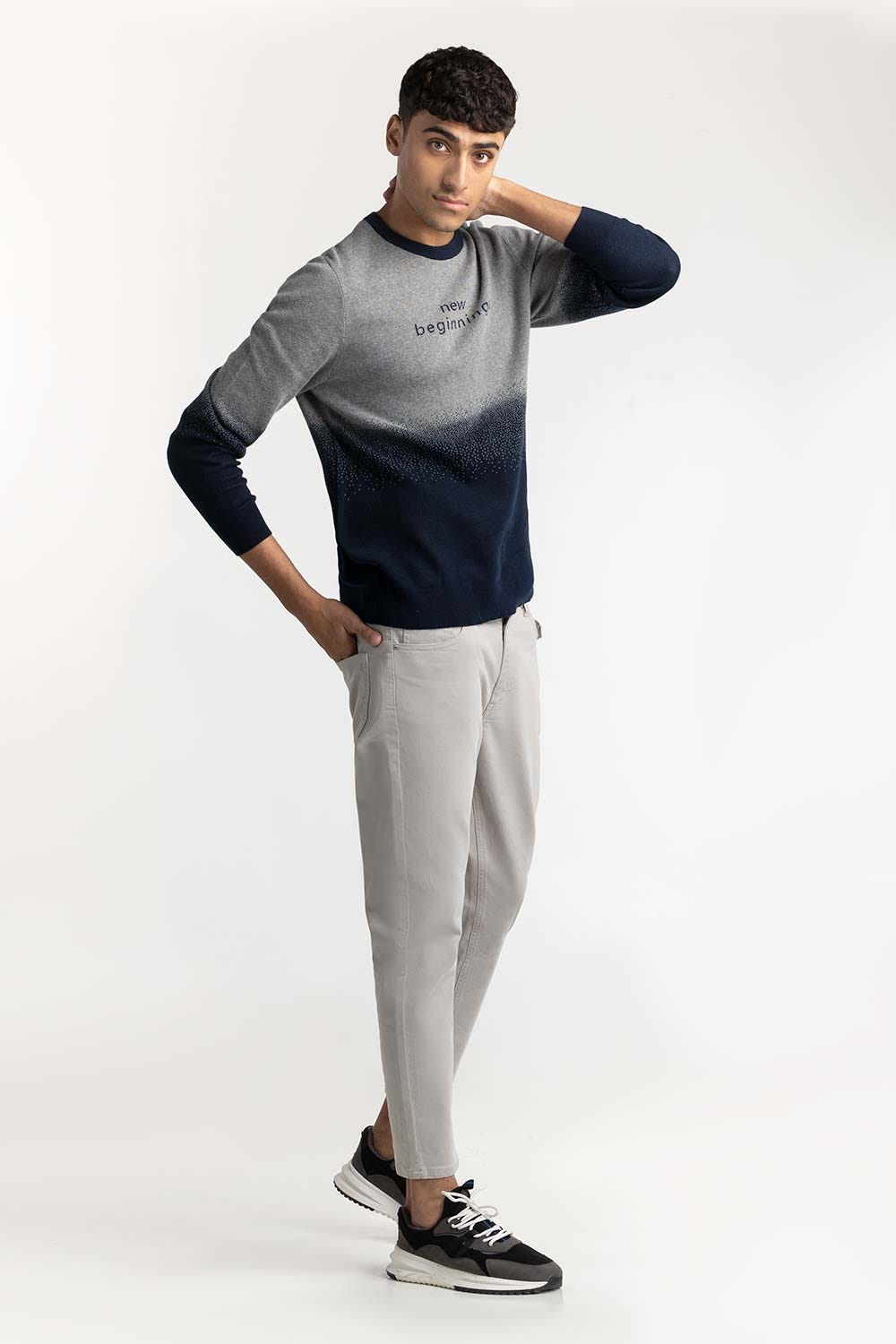 Slogan Sweater 224-111-047