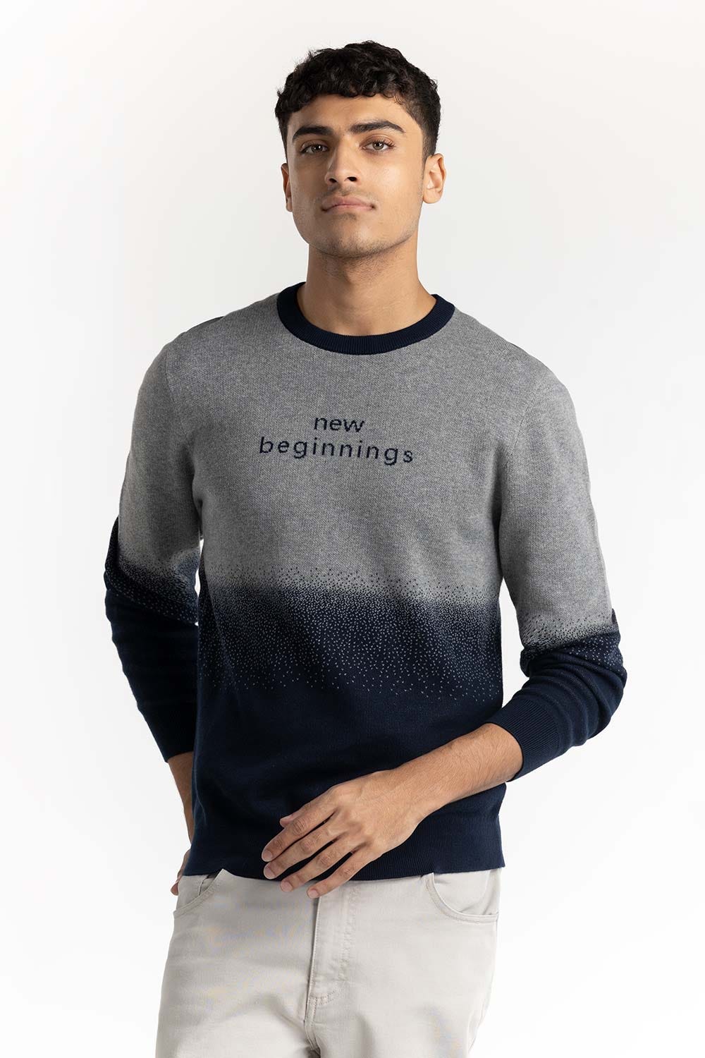Slogan Sweater 224-111-047