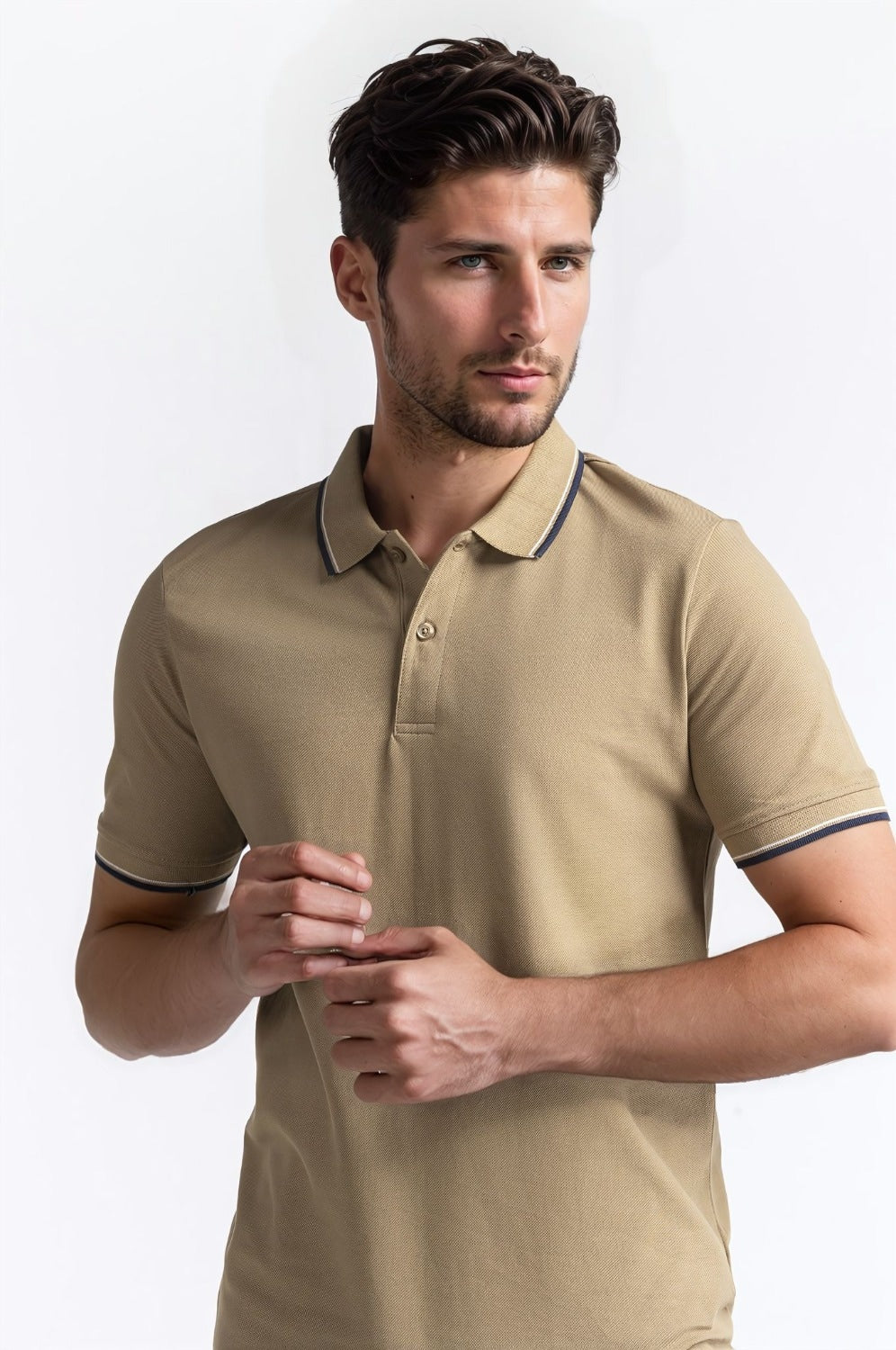 Smart Fit Tipped Polo PS-FSHN24-048
