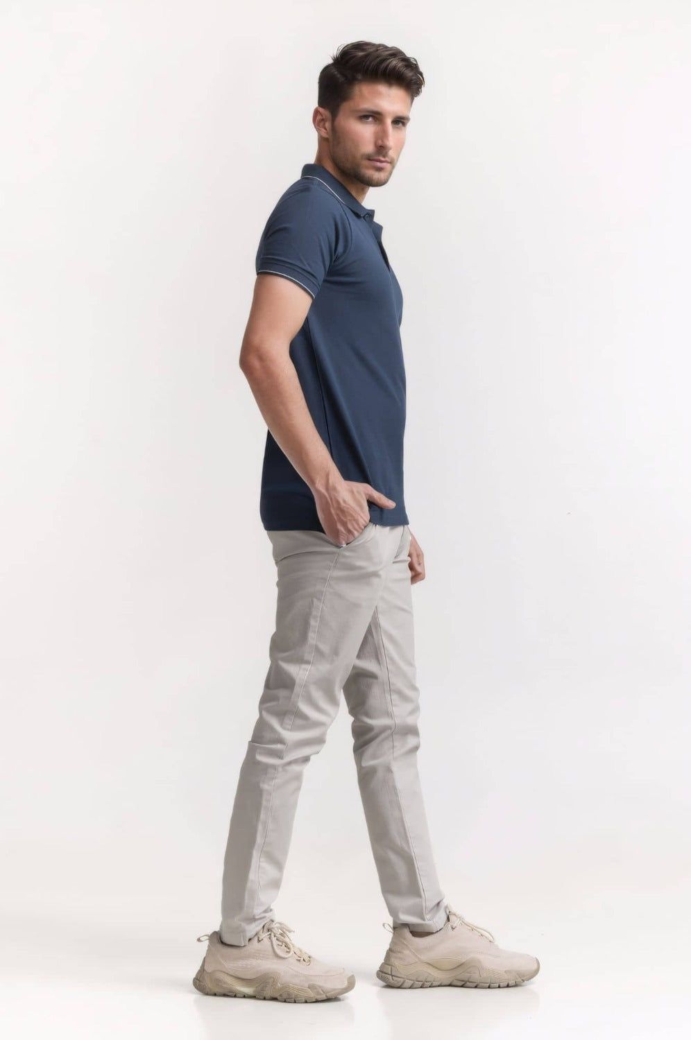 Smart Fit Tipped Polo PS-FSHN24-049