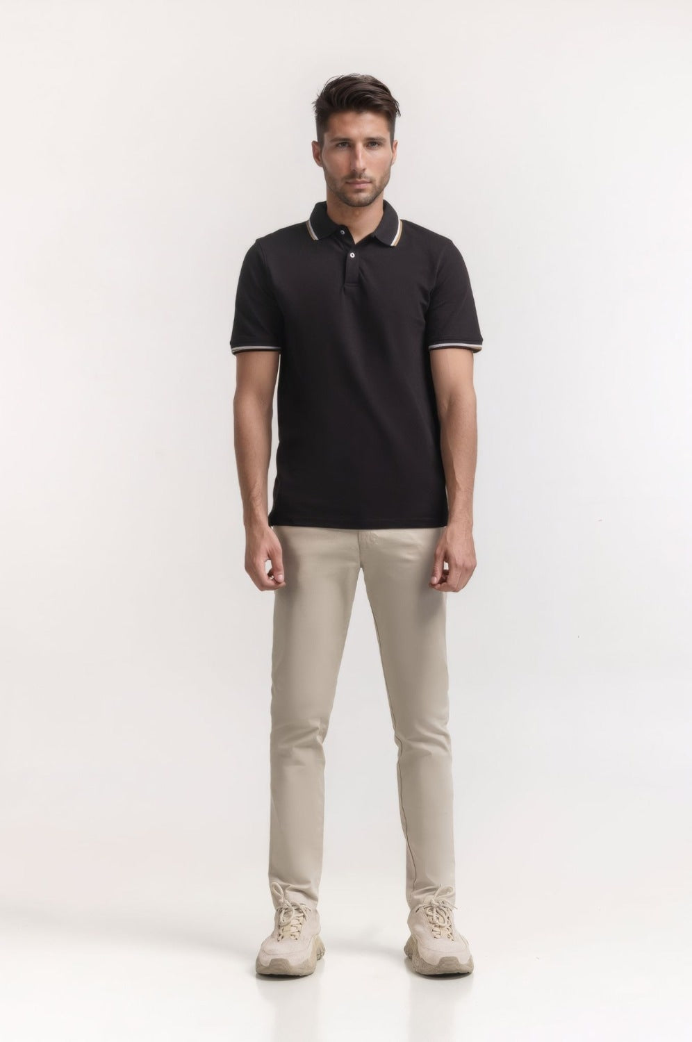Smart Fit Tipped Polo PS-FSHN24-146