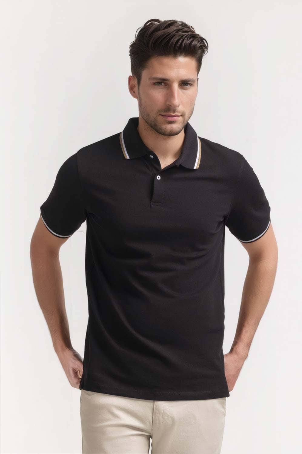 Smart Fit Tipped Polo PS-FSHN24-146