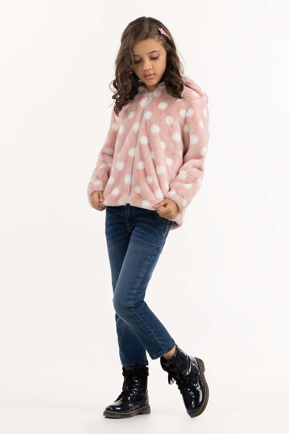 Toddler Girl Soft Pink Jacket 224-410-055