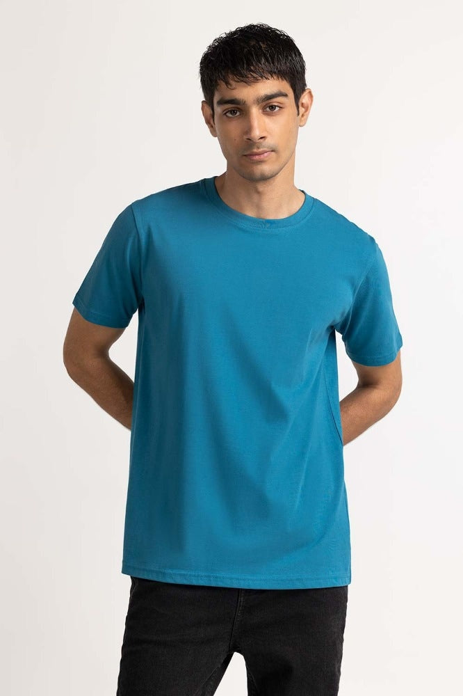 Steel Blue Basic Tee TS-CNSJ24-079