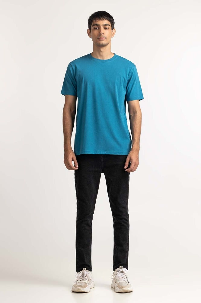 Steel Blue Basic Tee TS-CNSJ24-079