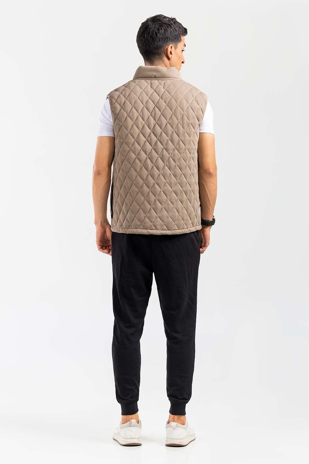 Stone Mock Neck Vest Jacket JKT-MNV-D26-01