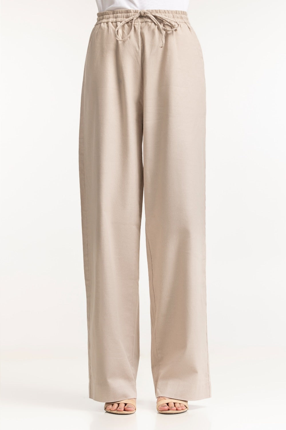 Straight Fit Cotton Len Blend Trouser  WM-NDJ-SS24-002