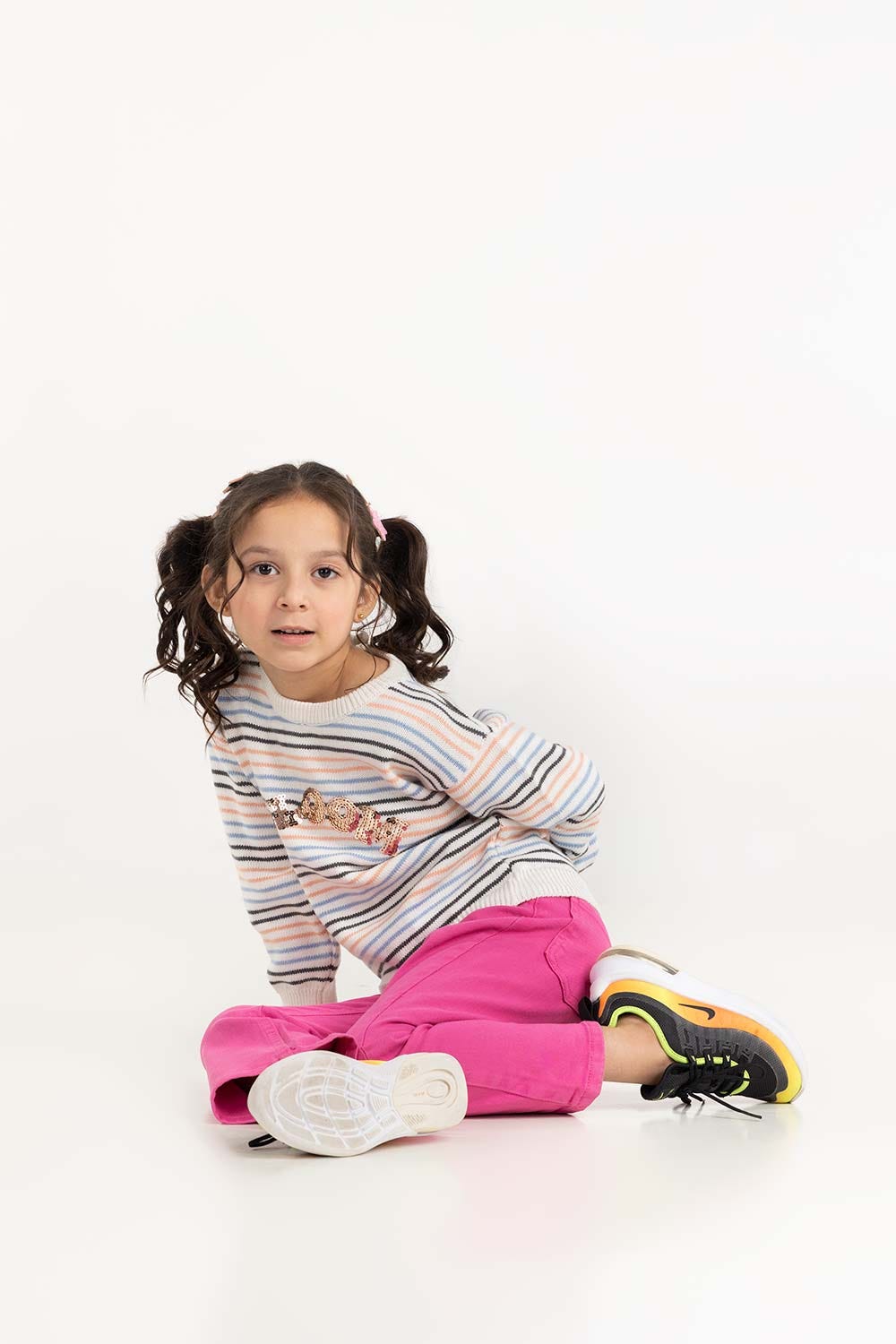 Toddler Girl Striped Knit Sweater 224-611-028
