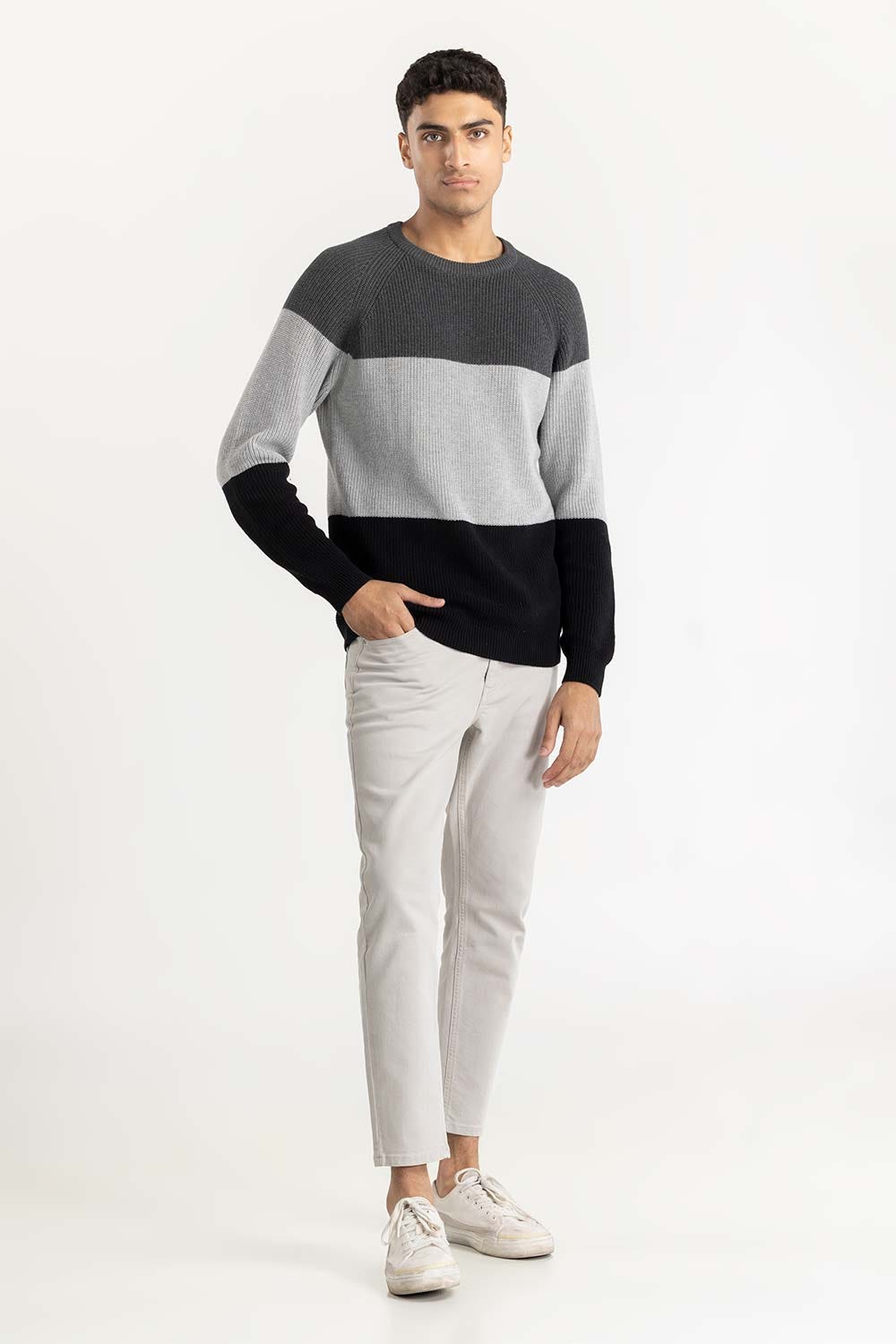 Striped Sweater 224-111-042