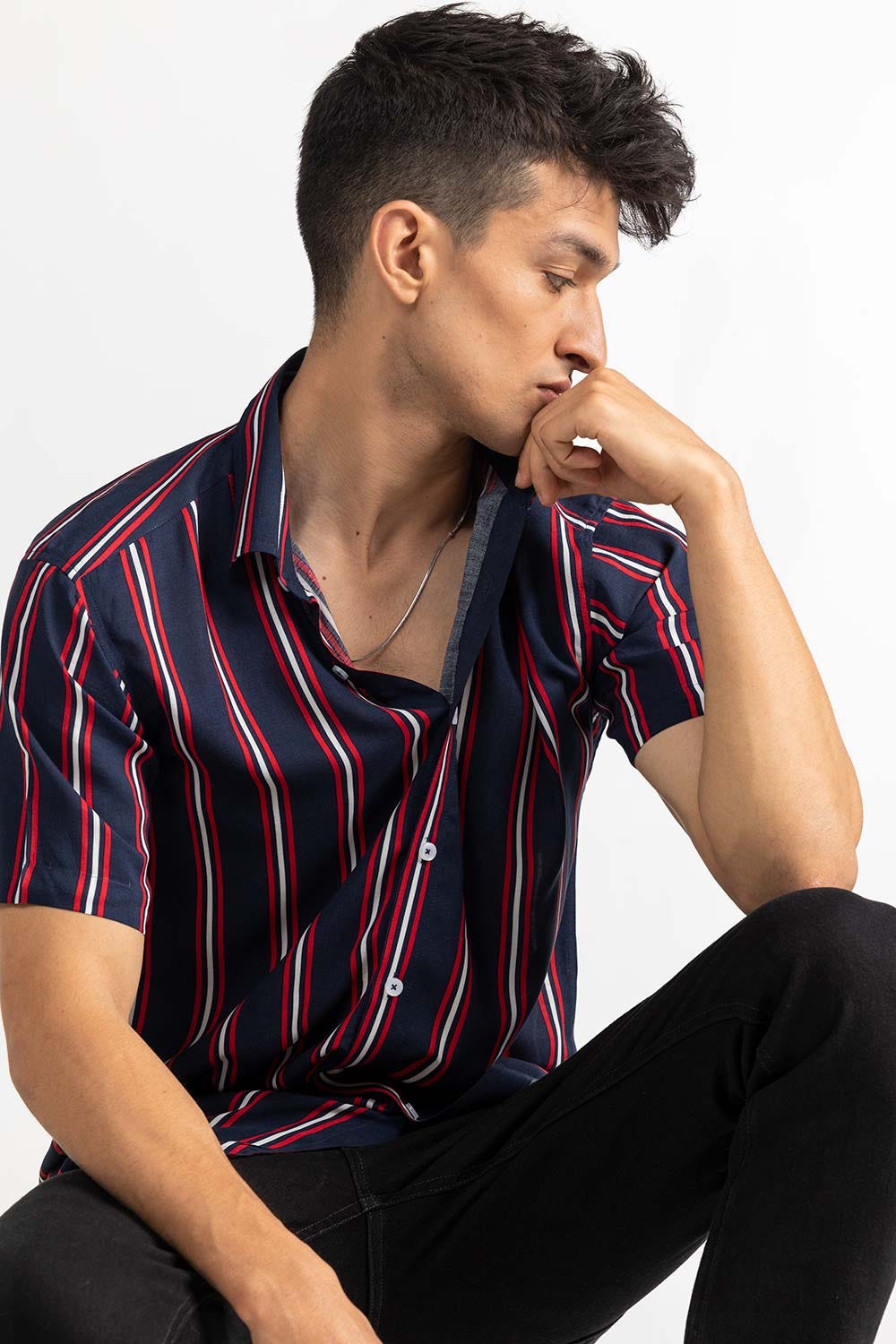Stripped Casual Shirt HSS-YD22-002