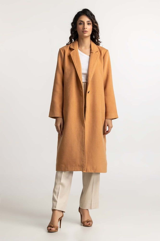 Tan WOOL JACKET Jacket WM-JKT-WS23-127