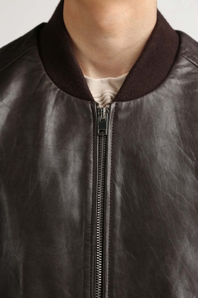 Taupe Fashion Leather Jacket MN-JKT-WS23-206