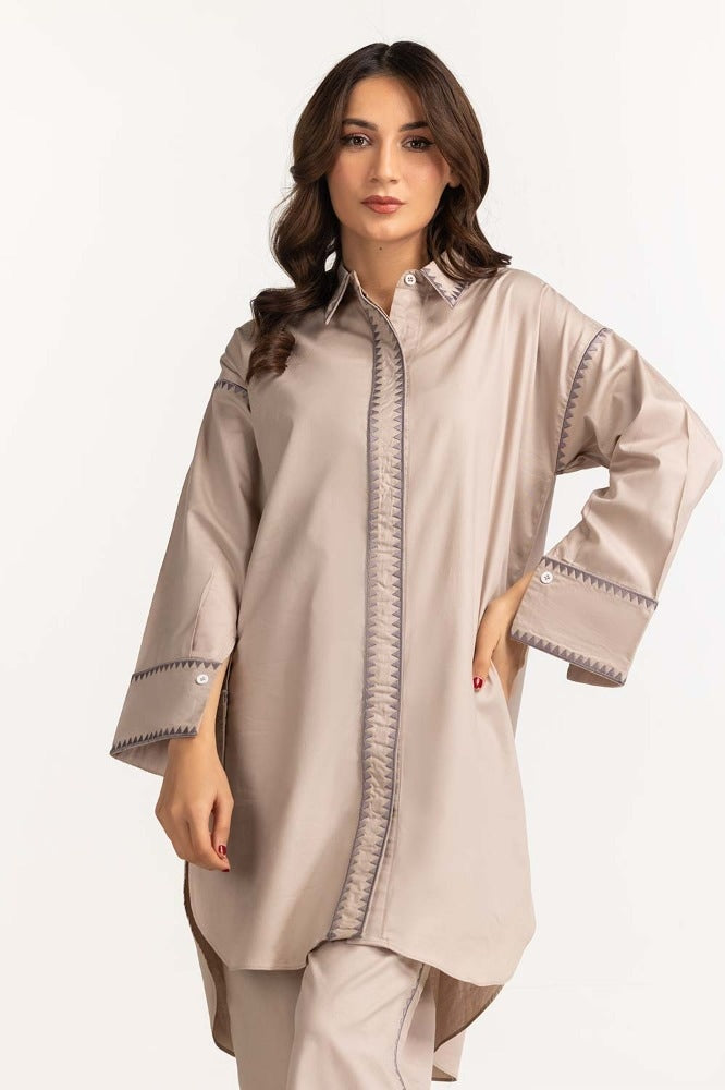 Tea Pink Basic Blouse WM-BLS23-002