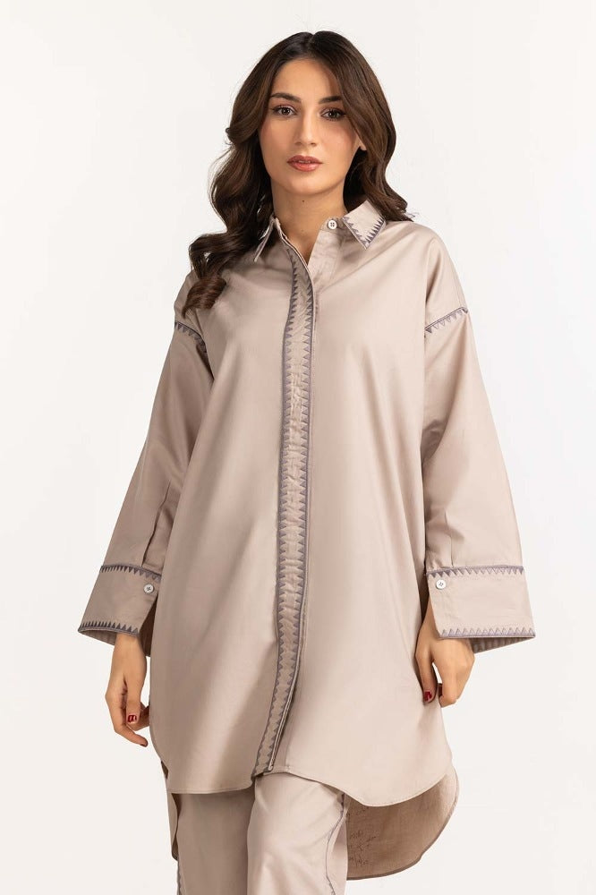 Tea Pink Basic Blouse WM-BLS23-002