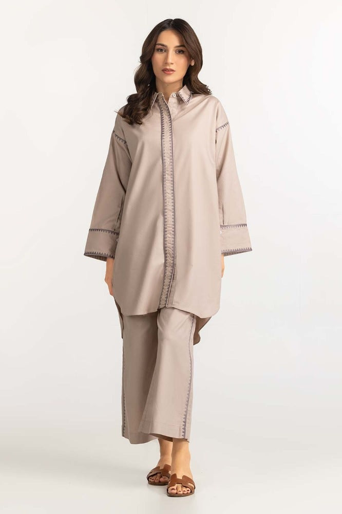 Tea Pink Basic Blouse WM-BLS23-002