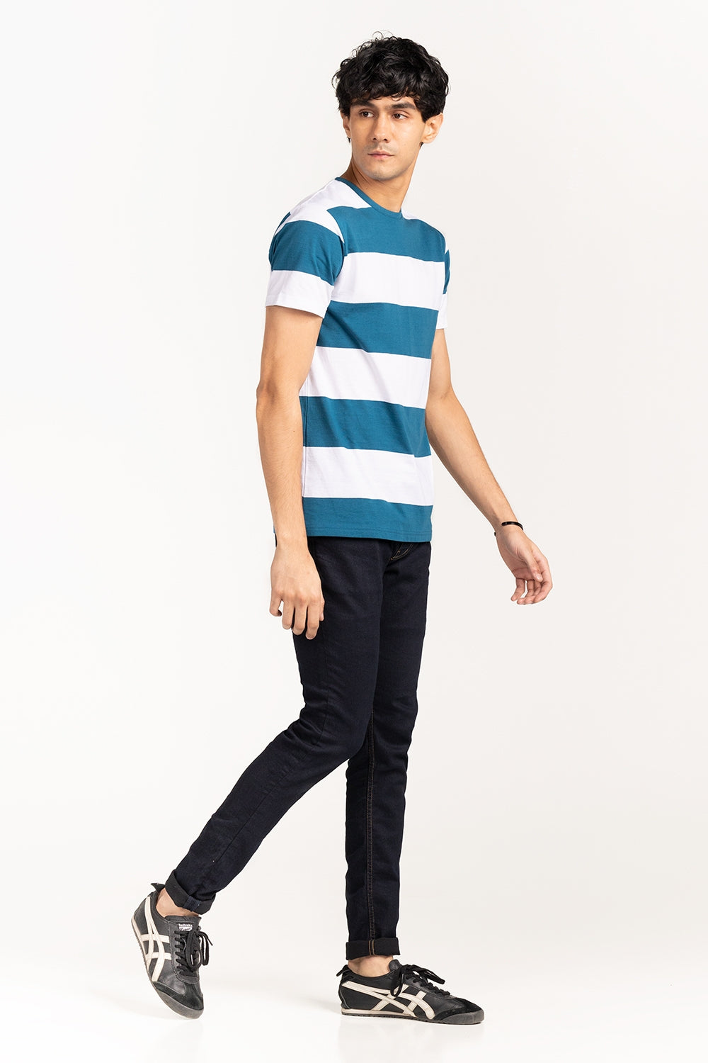 Teal-White T-Shirt YD-URB-TEE-D17-03