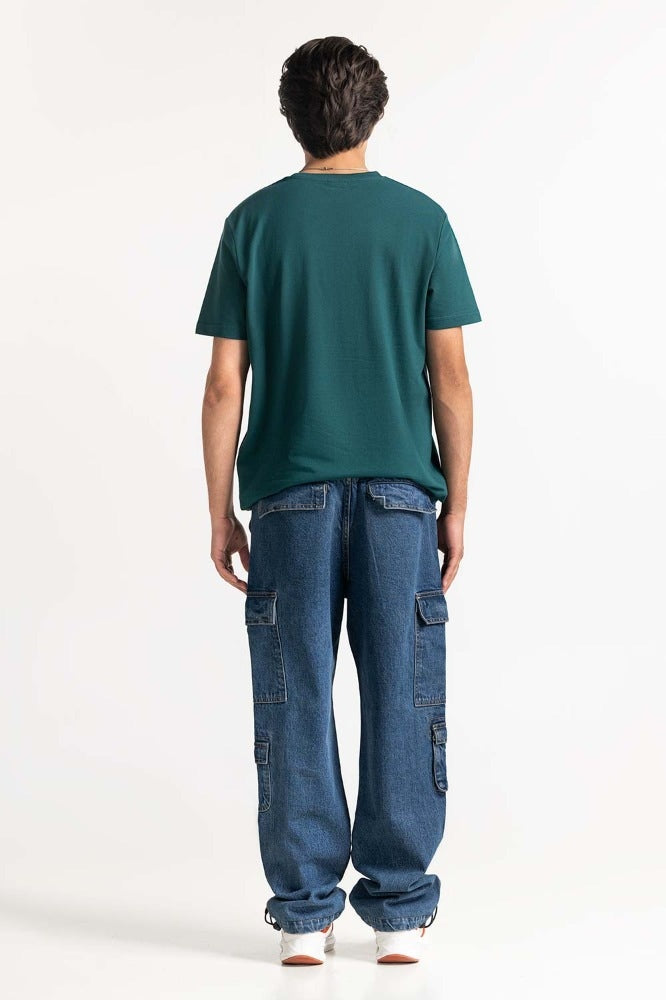 Teal Basic Pique Tee MN-TS-BS-WS23-519