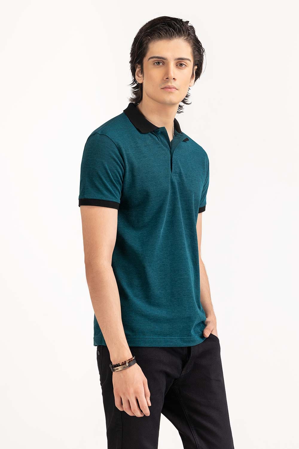 Teal Basic Polo PS-FPK23-046