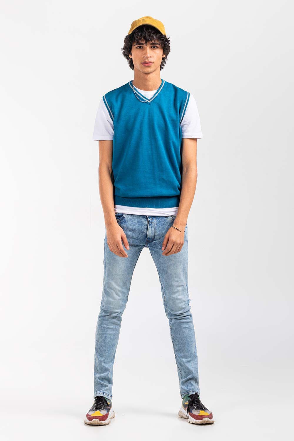 Teal Basic Sweater SL-SWT-D22-03