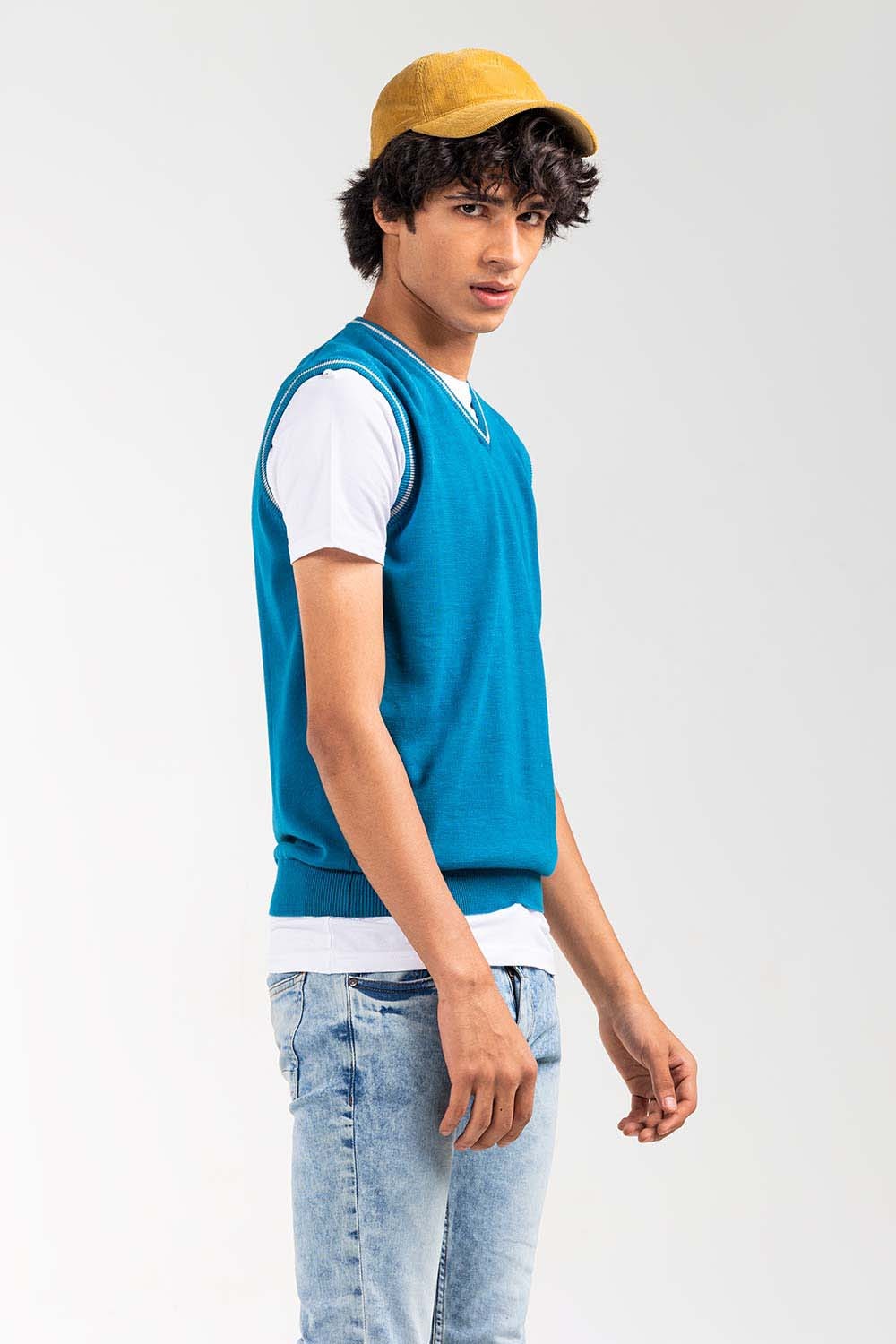 Teal Basic Sweater SL-SWT-D22-03