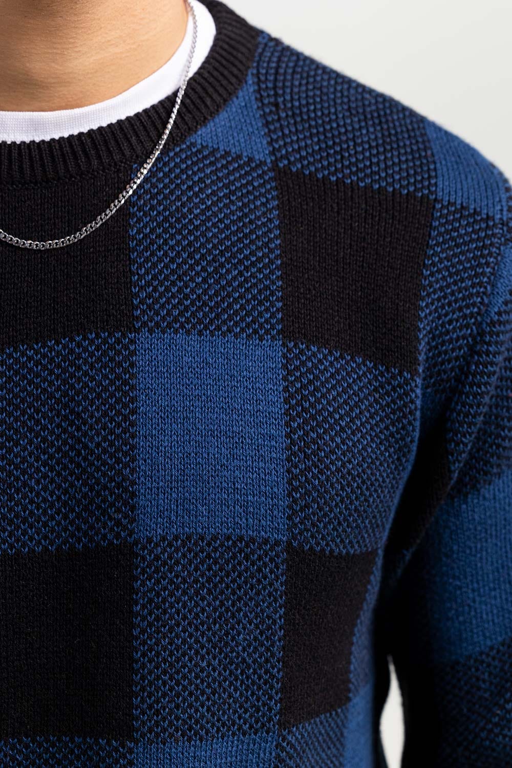 Teal Black Fashion Sweater FS-SWT-FD-379-01