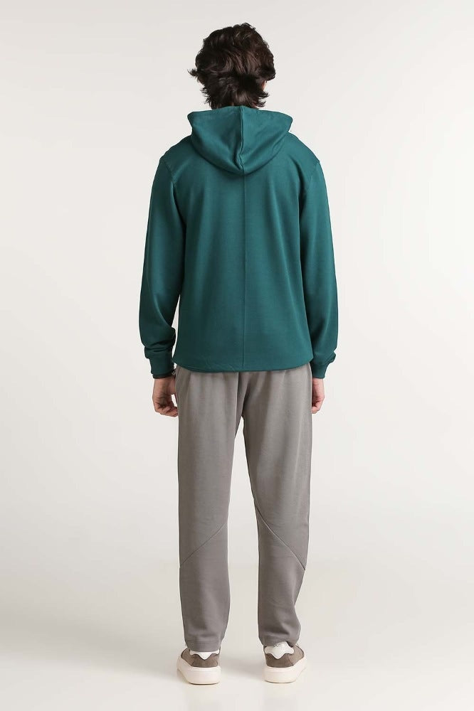 Teal Fashion Pullover Hoodie MN-POH-WS23-006