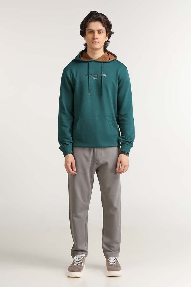 Teal Fashion Pullover Hoodie MN-POH-WS23-006