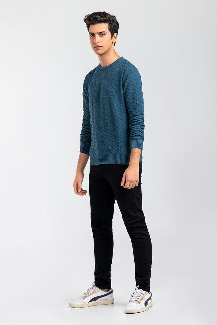 Teal Fashion Sweater FS-SWT-FD-352-01