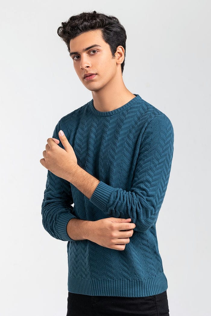 Teal Fashion Sweater FS-SWT-FD-352-01