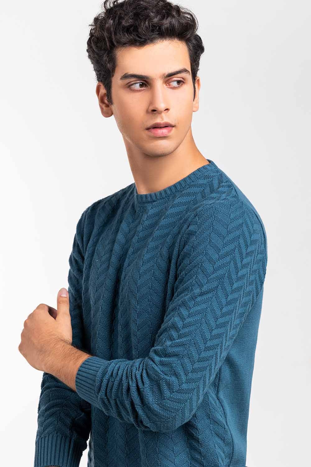 Teal Fashion Sweater FS-SWT-FD-352-01