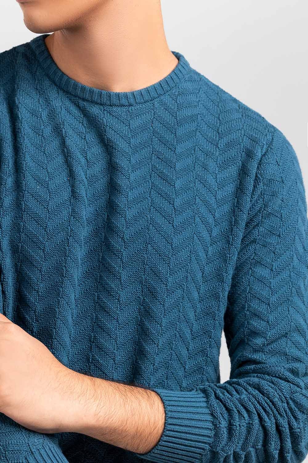 Teal Fashion Sweater FS-SWT-FD-352-01