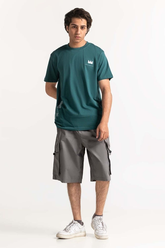 Teal Graphic Tee MN-TS-GP-S24-901