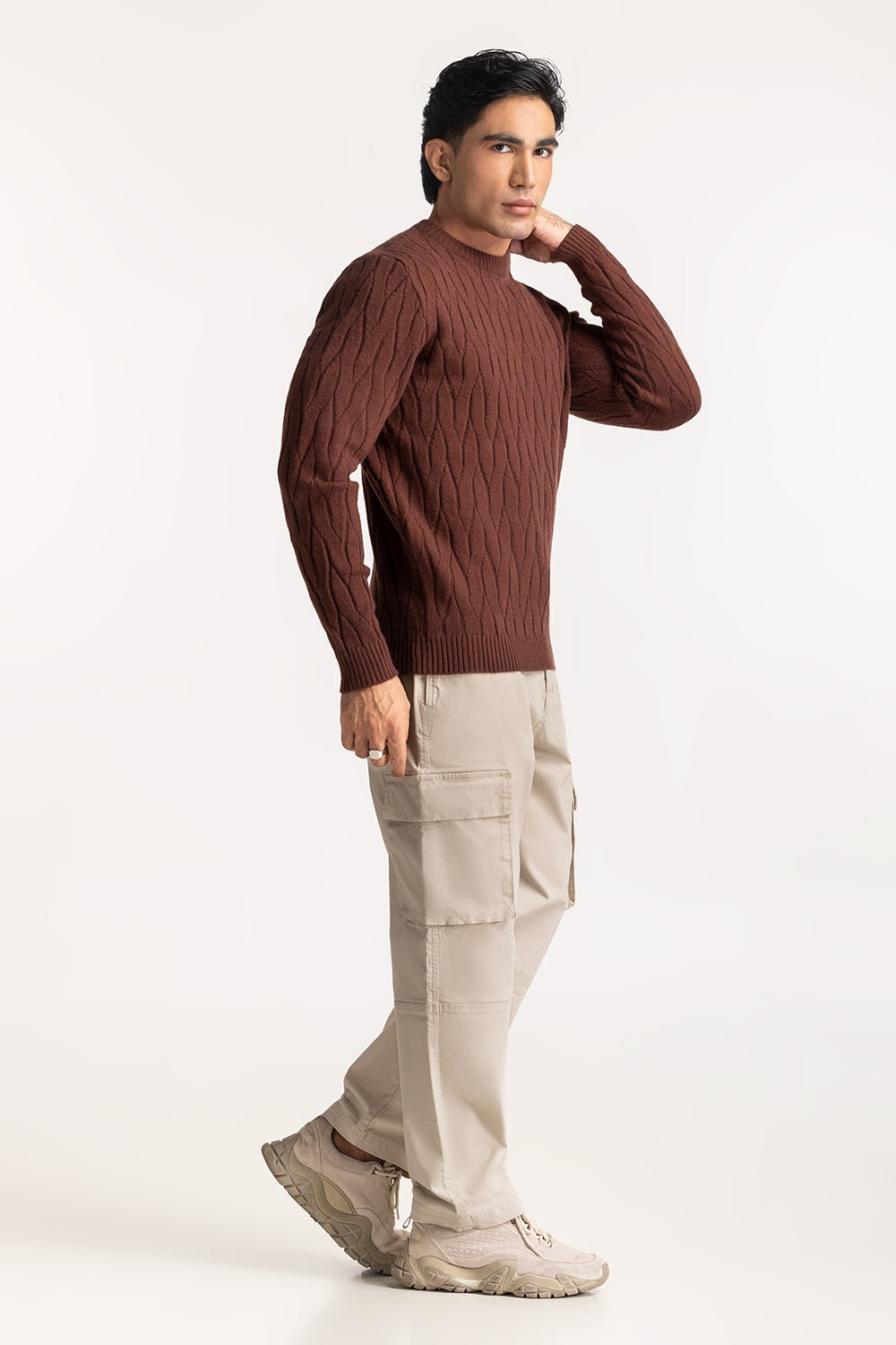 Texture Sweater MN-SWT-WS24-021 A