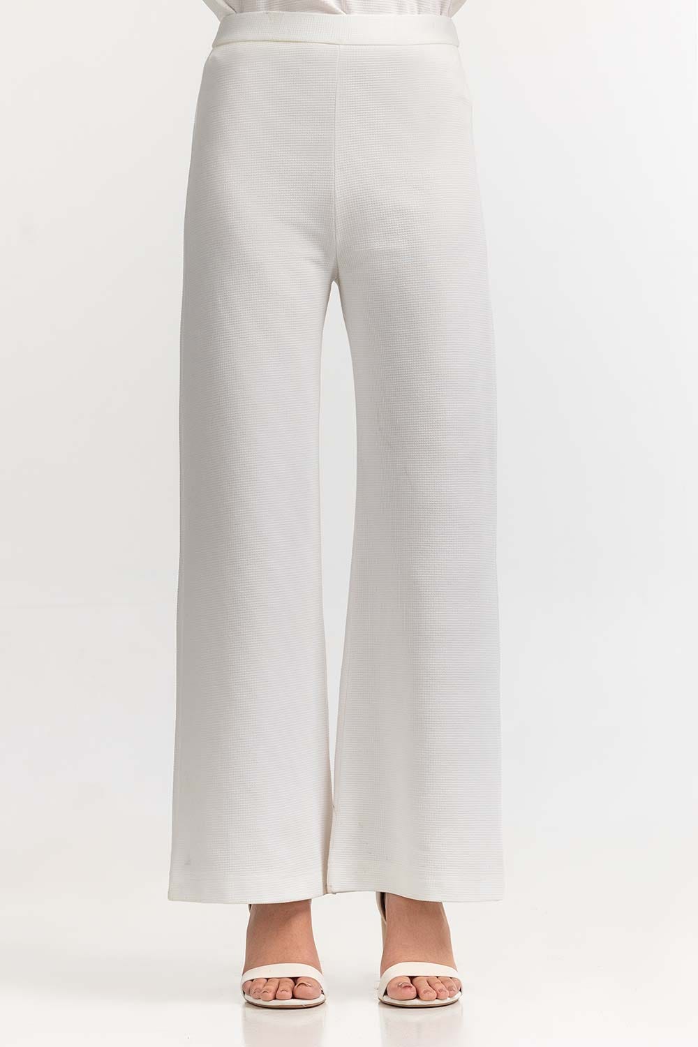 Textured Straight leg Trouser WM-TRKN-SS24-103
