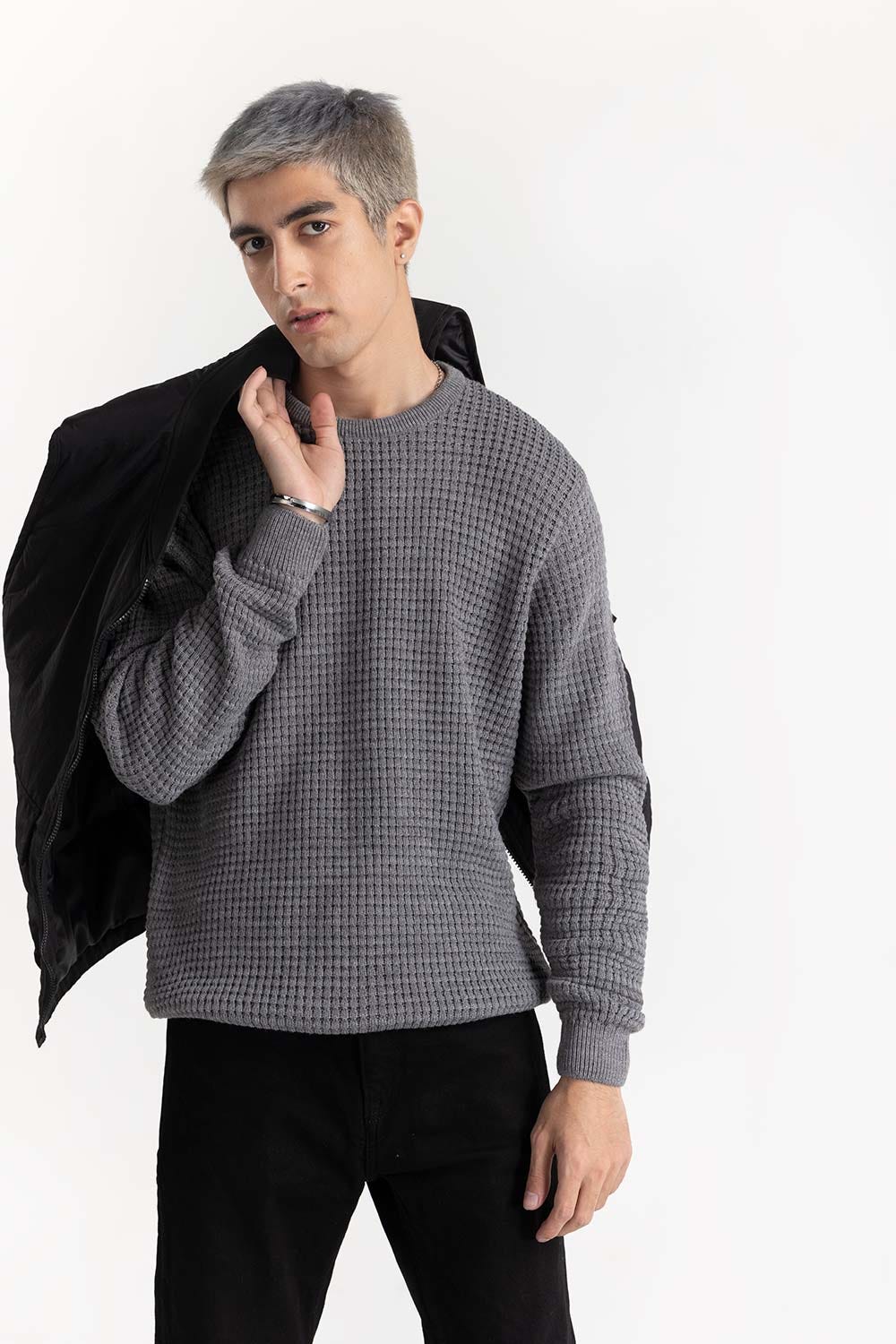 Textured Sweater 224-111-021 B